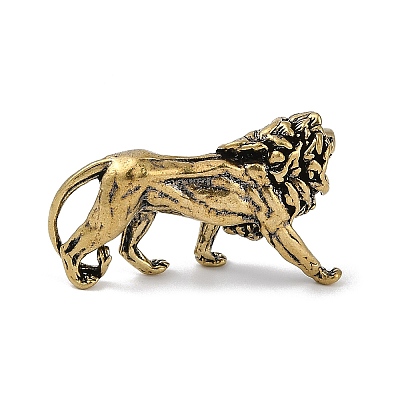 Brass 3D Animal Figurines KK-C073-06B-AG-1