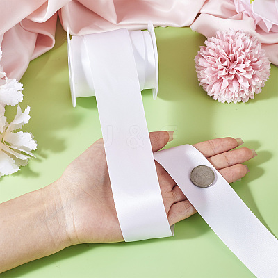 10 Yards Double-Face Polyester Satin Ribbons SRIB-TA0001-15A-1