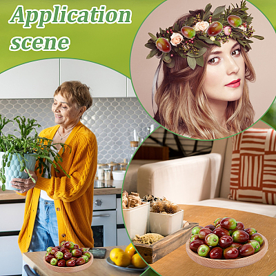 Foam Chinese Olive Display Decoration DJEW-GF0001-90A-1