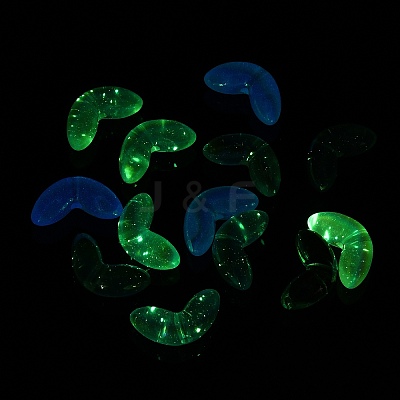 UV Plating Transparent Acrylic Beads X-SACR-L005-09-1