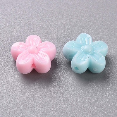 Opaque Acrylic Beads TACR-S154-40D-1