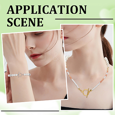 60Pcs 2 Colors Tibetan Style Alloy Toggle Clasps FIND-SC0008-20-1