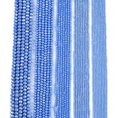 Electroplate Glass Beads Strands EGLA-A044-P2mm-A17-1
