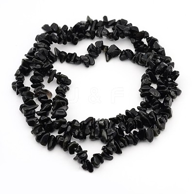 Natural Obsidian Beads Strands F005-1