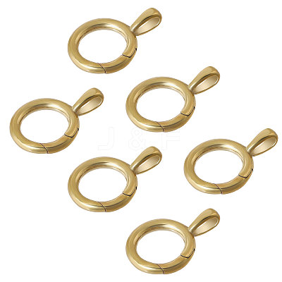 6Pcs Brass Twister Clasps FIND-CA0009-39-1