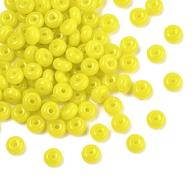Imitation Jade Glass Seed Beads SEED-Q038-01D-1