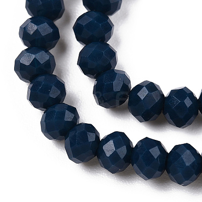 Opaque Solid Color Glass Beads Strands EGLA-A034-P10mm-D16-1