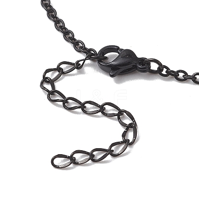 2MM 304 Stainless Steel Cable Chain Slider Necklace Making AJEW-JB01501-1