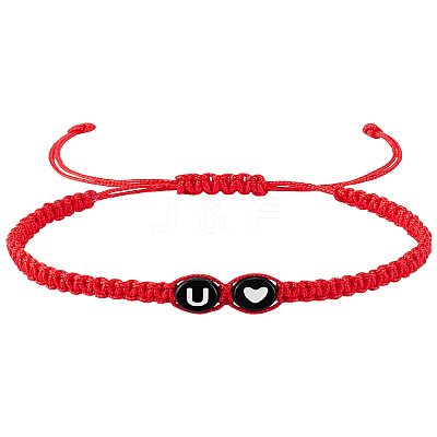 1Pc Adjustable Nylon Cord Braided Bracelets for Women Men BJEW-LP0001-31B-U-1