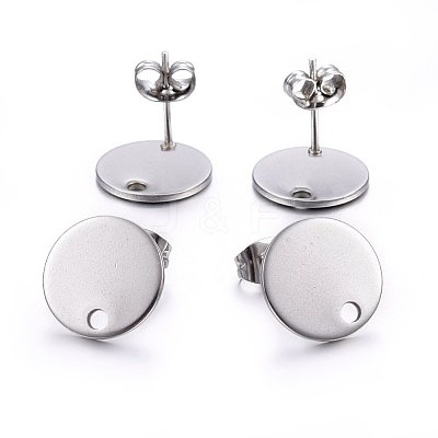 Non-Tarnish 304 Stainless Steel Stud Earring Findings STAS-K184-01-03P-1