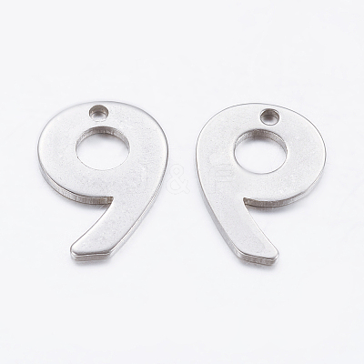 Tarnish Resistant 201 Stainless Steel Pendants STAS-F128-01P-9-1