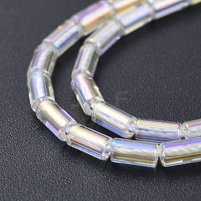 Electroplate Glass Beads Strands EGLA-K014-B-AB01-1