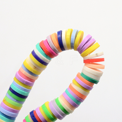 Handmade Polymer Clay Beads X-CLAY-R067-4.0mm-M1-1