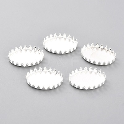 304 Stainless Steel Cabochon Settings STAS-Y001-07B-S-1
