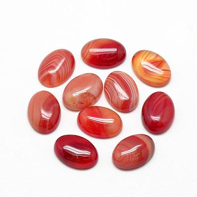 Natural Striped Agate/Banded Agate Cabochons G-R415-13x18-14-1