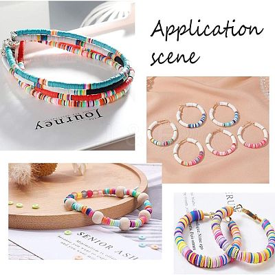 Handmade Polymer Clay Beads CLAY-US0001-02A-1