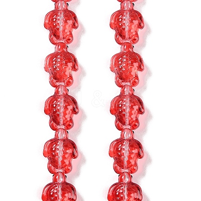 Transparent Glass Enamel Beads Strands GLAA-B021-06D-1