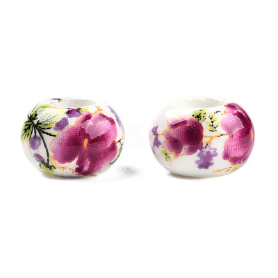 Handmade Porcelain European Beads CF262Y-1