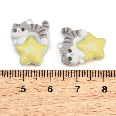 Baking Paint Zinc Alloy Pendants AL-CBA032C-05-1