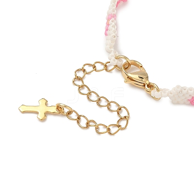 Glass Seed Beaded Bracelets for Women BJEW-MZ00214-01-1