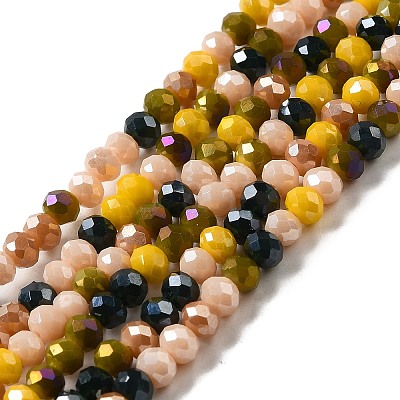 Glass Beads Strands EGLA-A034-M4mm-20-1