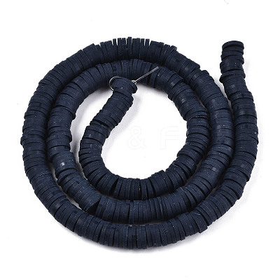 Handmade Polymer Clay Beads Strands CLAY-R089-6mm-005-1