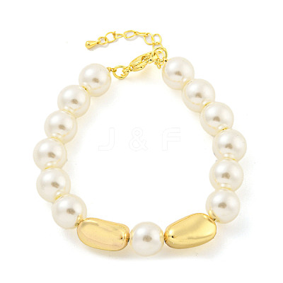 ABS Imitation Pearl Beaded Braclets BJEW-P322-18G-1