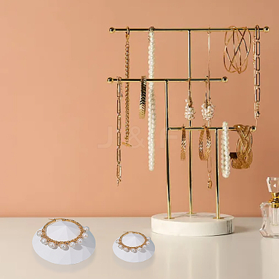 2Pcs 2 Styles Gesso Diamond Shape Jewelry Display Holder DJEW-OC0001-37-1