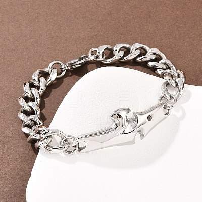 304 Stainless Steel Link Bracelets LS-BJEW-D379-19P-1