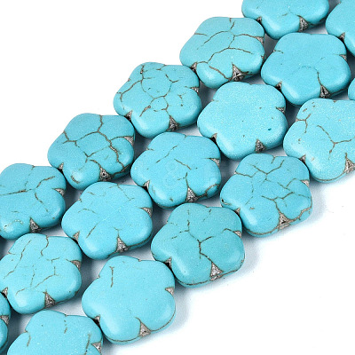 Synthetic Turquoise Beads Strands G-N364-10A-01-1