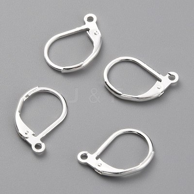 Brass Leverback Earring Findings KK-O131-09S-1