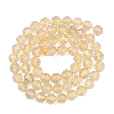 Natural Lemon Quartz(Heated) Beads Strands GG-NH0007-A01-01-1