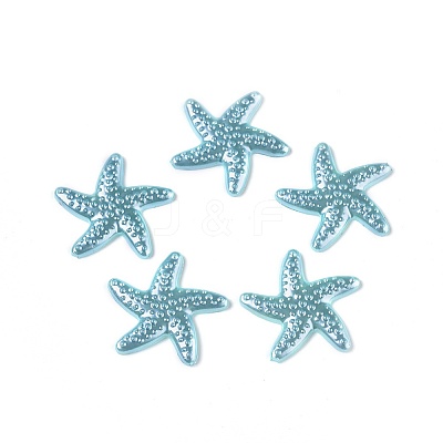 Resin Imitation Pearl Cabochons LS-RESI-WH0008-16G-1