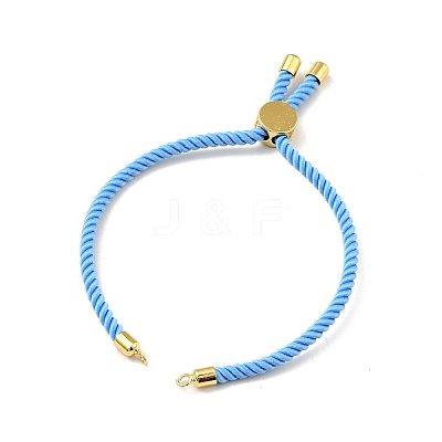Half Finished Twisted Milan Rope Slider Bracelets FIND-G032-01G-15-1