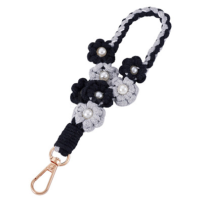 Hand-woven Flower Pendant Decorations KEYC-TAC0009-02KCG-07-1