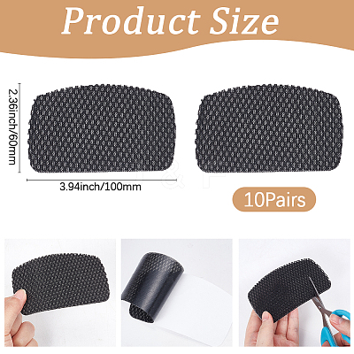 10 Pairs Polyester Self-Adhesive Shoe Hole Repair Patch FIND-CY0002-07A-1