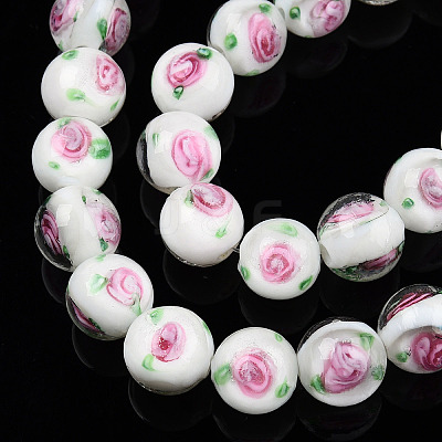 Handmade Lampwork Beads Strands LAMP-N021-45G-1