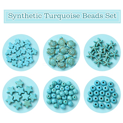 Synthetic Turquoise Beads Set G-FS0005-82-1