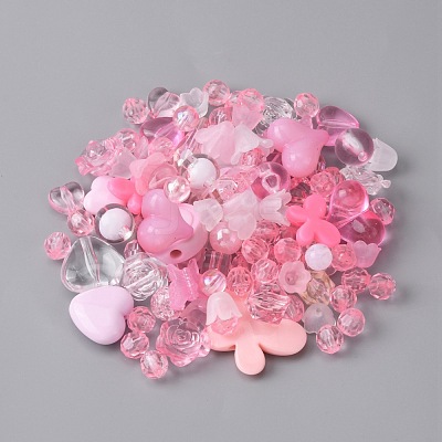 Transparent & Opaque Resin Beads RESI-WH0026-16B-1
