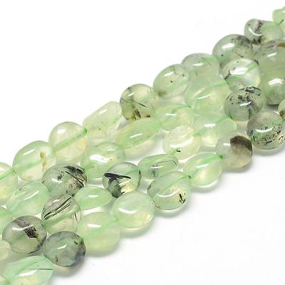 Natural Prehnite Beads Strands G-R445-8x10-25-1