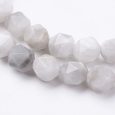 Natural White Crazy Lace Agate Beads Strands G-J376-14-8mm-1