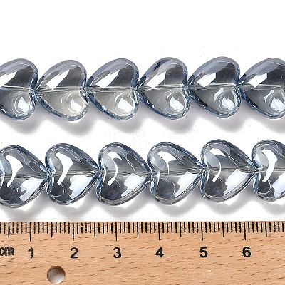 Electroplate Glass Beads Strands EGLA-B008-01A-PL01-1