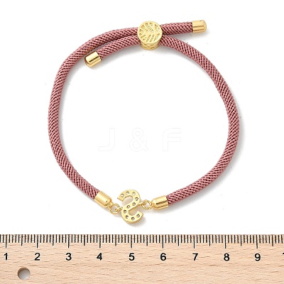 Adjustable Nylon Cord Bracelets X-BJEW-C096-01G-19-1