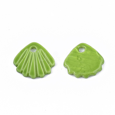 Spray Paint Freshwater Shell Charms SHEL-S276-17B-1