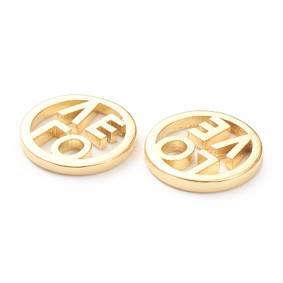 Brass Filigree Joiners Links KK-P200-03G-1