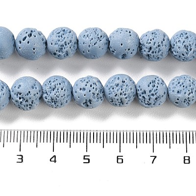 Synthetic Lava Rock Dyed Beads Strands G-H311-08C-06-1