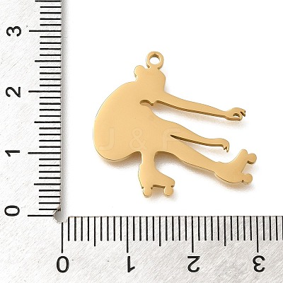 304 Stainless Steel Pendants STAS-R131-11G-02-1