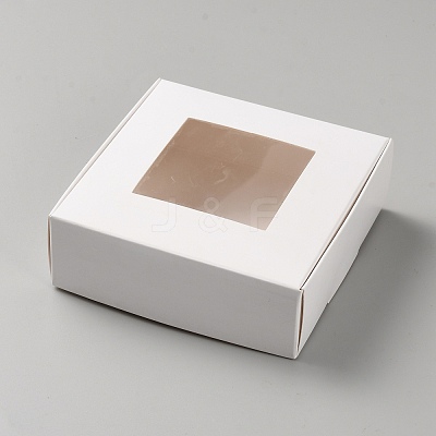 Paper Candy Storage Box CON-WH0084-96A-02-1