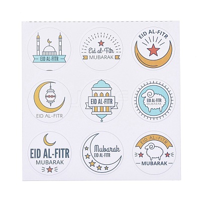 Lesser Bairam Theme Paper Stickers DIY-L063-A12-1
