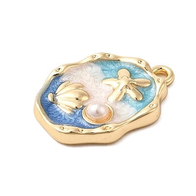 Alloy Enamel Pendants PALLOY-K020-21LG-02-1